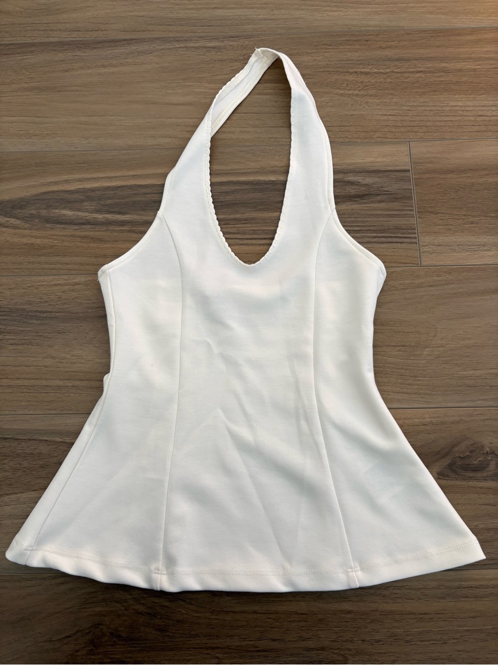 H&M White Halter Neck Top
